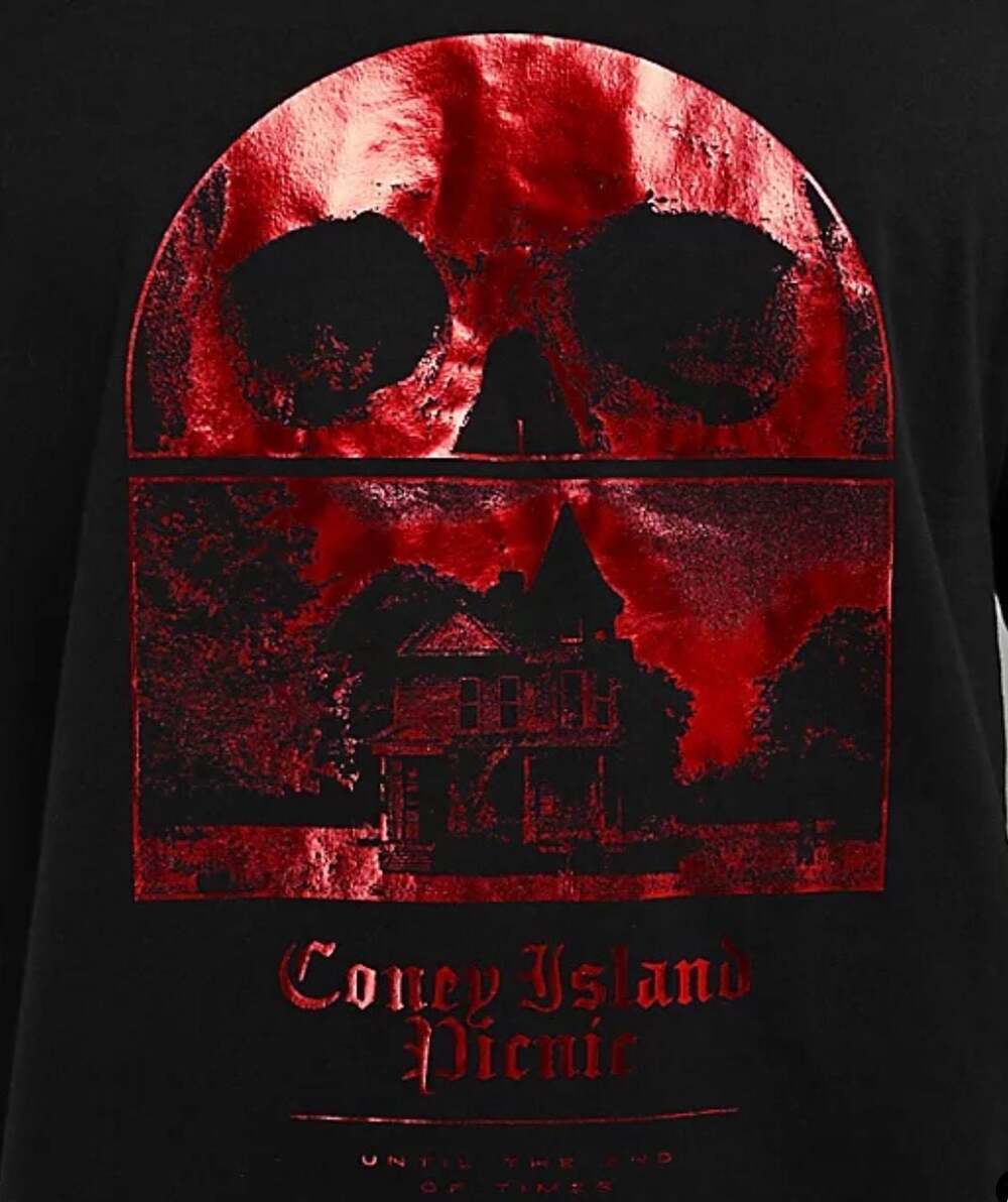 Coney Island Picnic End Of Times Black Graphic T-Shirt - Picture 3 of 6